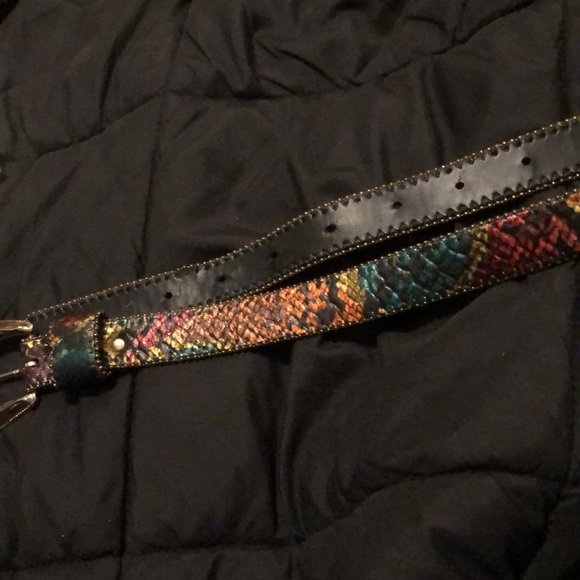 Rainbow snake leather belt - Picture 4 of 4